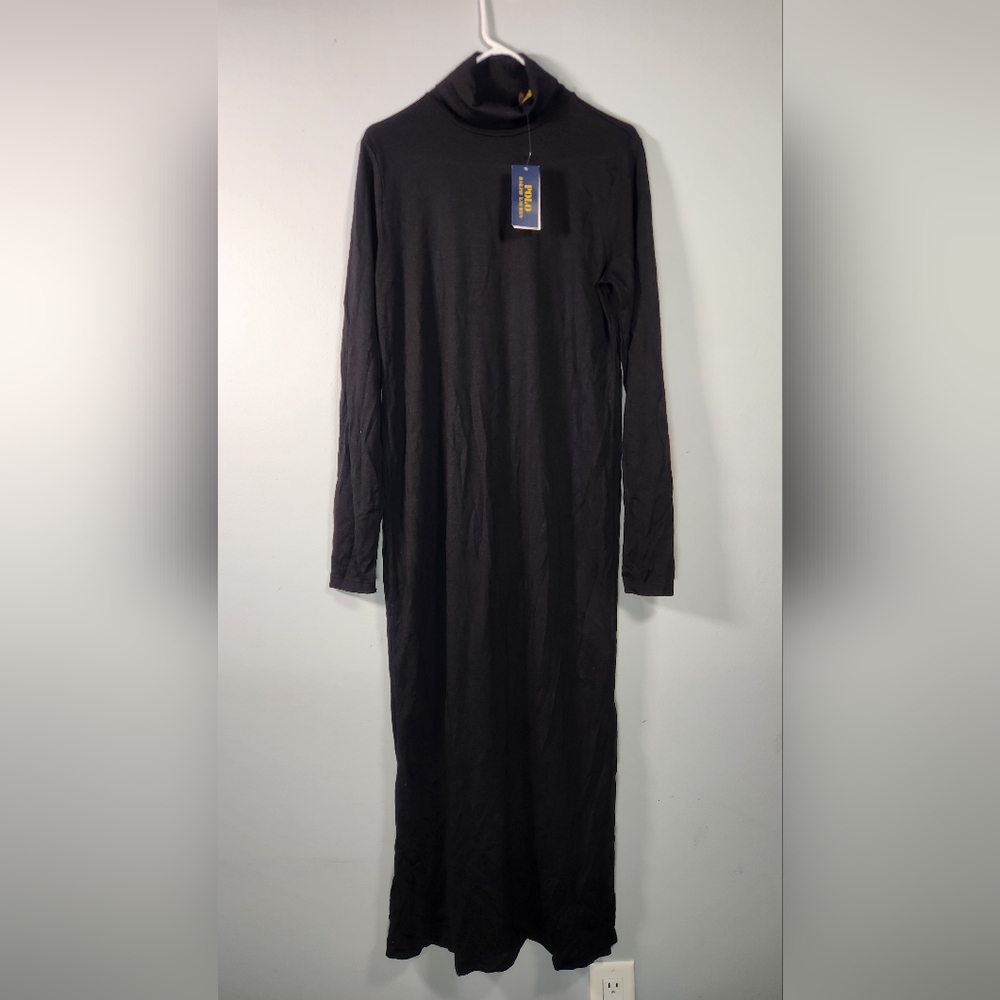 Ralph Lauren Wool-Blend Turtleneck Dress